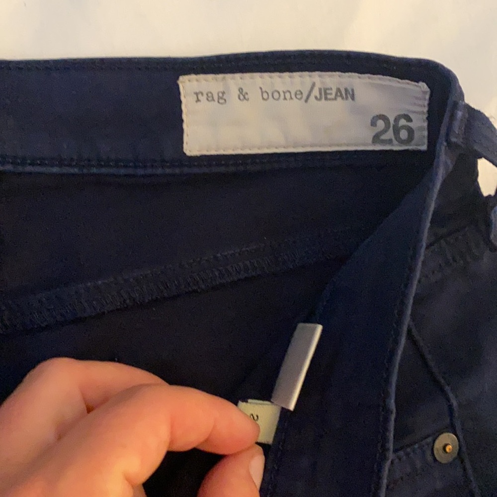 Rag and bone legging jean in navy blue